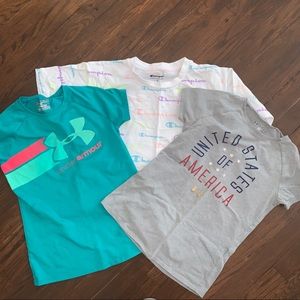 Lot of 3 girls shirts